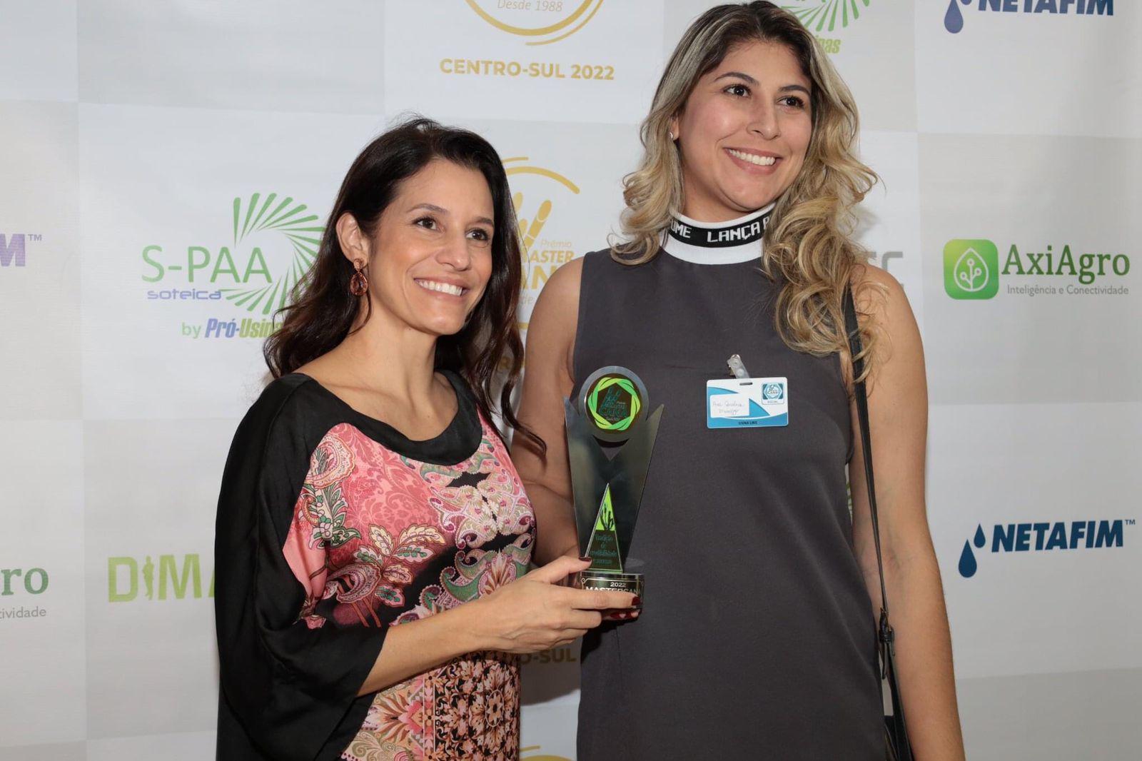 Usina Lins recebe prêmio Usinas TOP 3 no MasterCana Social 2022