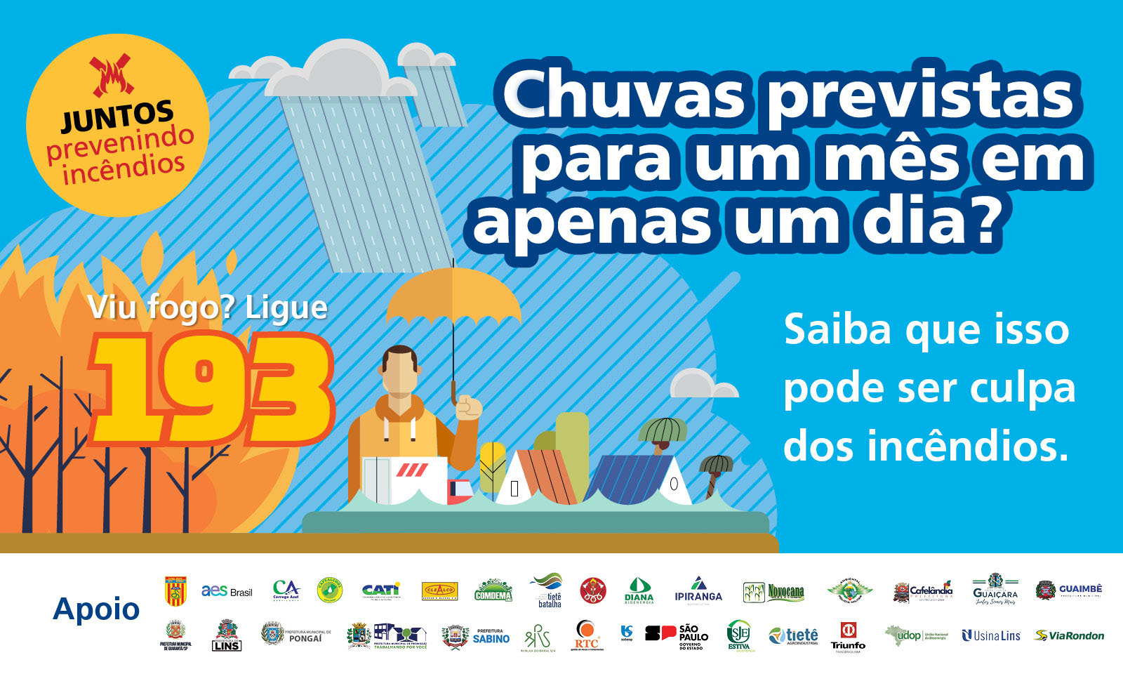Terceira edição da campanha “Juntos Prevenindo Incêndios” busca preservação do meio ambiente em tempos de mudanças climáticas