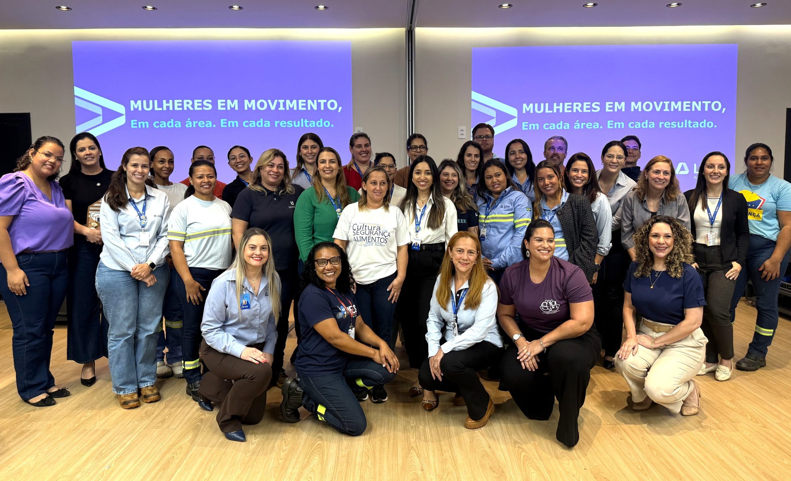 Mulheres em Movimento, em cada área. Em cada resultado